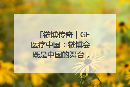 链博传奇｜GE医疗中国：链博会既是中国的舞台，也是世界的橱窗