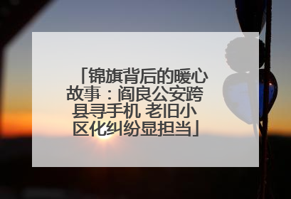 锦旗背后的暖心故事：阎良公安跨县寻手机 老旧小区化纠纷显担当