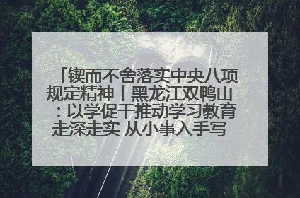 锲而不舍落实中央八项规定精神丨黑龙江双鸭山：以学促干推动学习教育走深走实 从小事入手写好“民生答卷”
