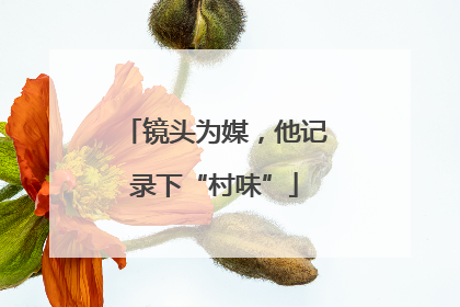 镜头为媒，他记录下“村味”