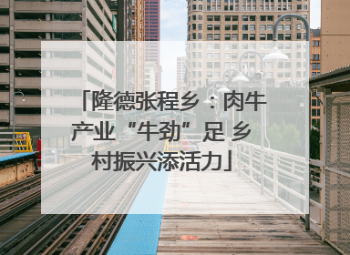 隆德张程乡：肉牛产业“牛劲”足 乡村振兴添活力