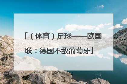 （体育）足球——欧国联：德国不敌葡萄牙