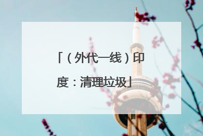 （外代一线）印度：清理垃圾