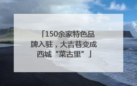 150余家特色品牌入驻，大吉巷变成西城“菜古里”