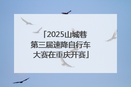 2025山城巷第三届速降自行车大赛在重庆开赛