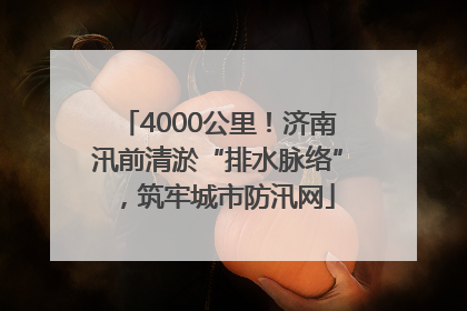 4000公里！济南汛前清淤“排水脉络”，筑牢城市防汛网