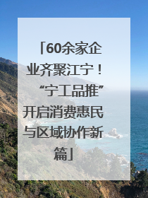 60余家企业齐聚江宁！“宁工品推”开启消费惠民与区域协作新篇