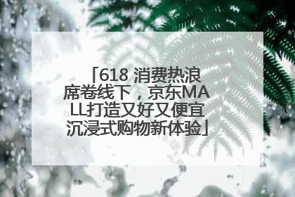618 消费热浪席卷线下，京东MALL打造又好又便宜沉浸式购物新体验