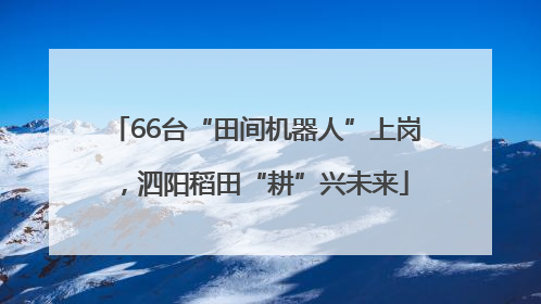 66台“田间机器人”上岗，泗阳稻田“耕”兴未来