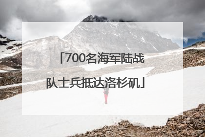 700名海军陆战队士兵抵达洛杉矶