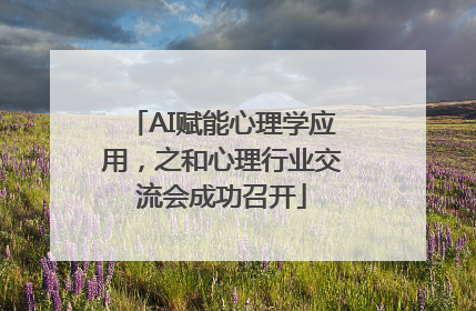 AI赋能心理学应用，之和心理行业交流会成功召开